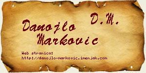 Danojlo Marković vizit kartica